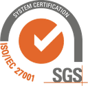 SGS system certification mark for ISO/IEC 27001