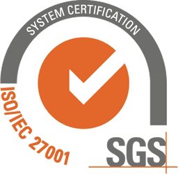 SGS system certification mark for ISO/IEC 27001